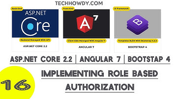 Creating ASP.NET Core 2.2 & Angular 7 Application - Role Based Authorization