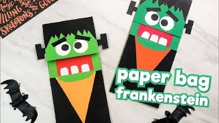Paper Bag Frankenstein Craft For Kids