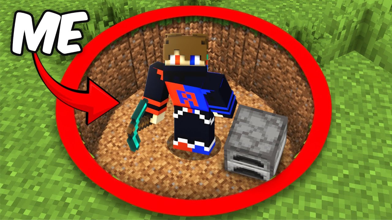 Minecraft, But I Can't Leave This Hole