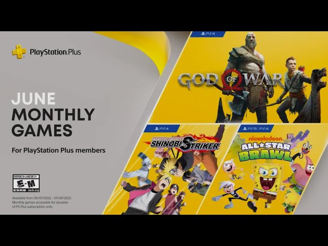 PlayStation Plus Monthly Games for June: God of War, Naruto to Boruto:  Shinobi Striker, Nickelodeon All-Star Brawl – PlayStation.Blog