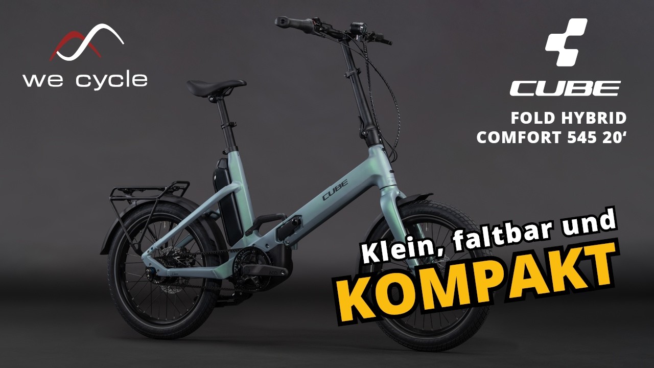 CUBE Fold Hybrid Comfort 545 2026  Kompaktes E-Bike fr Stadt & Alltag