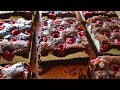 БРАУНИ с Творогом и Малиной или Шоколадное Пирожное  Brownie with cottage cheese and raspberries