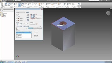Autodesk Inventor Tutorial 43, Hole Tool. pt.8