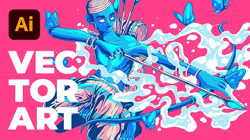 The Archer Illustration - Vector Art in Adobe Illustrator - Speed Art