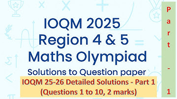 IOQM 2025 Region 4 5 Part 1