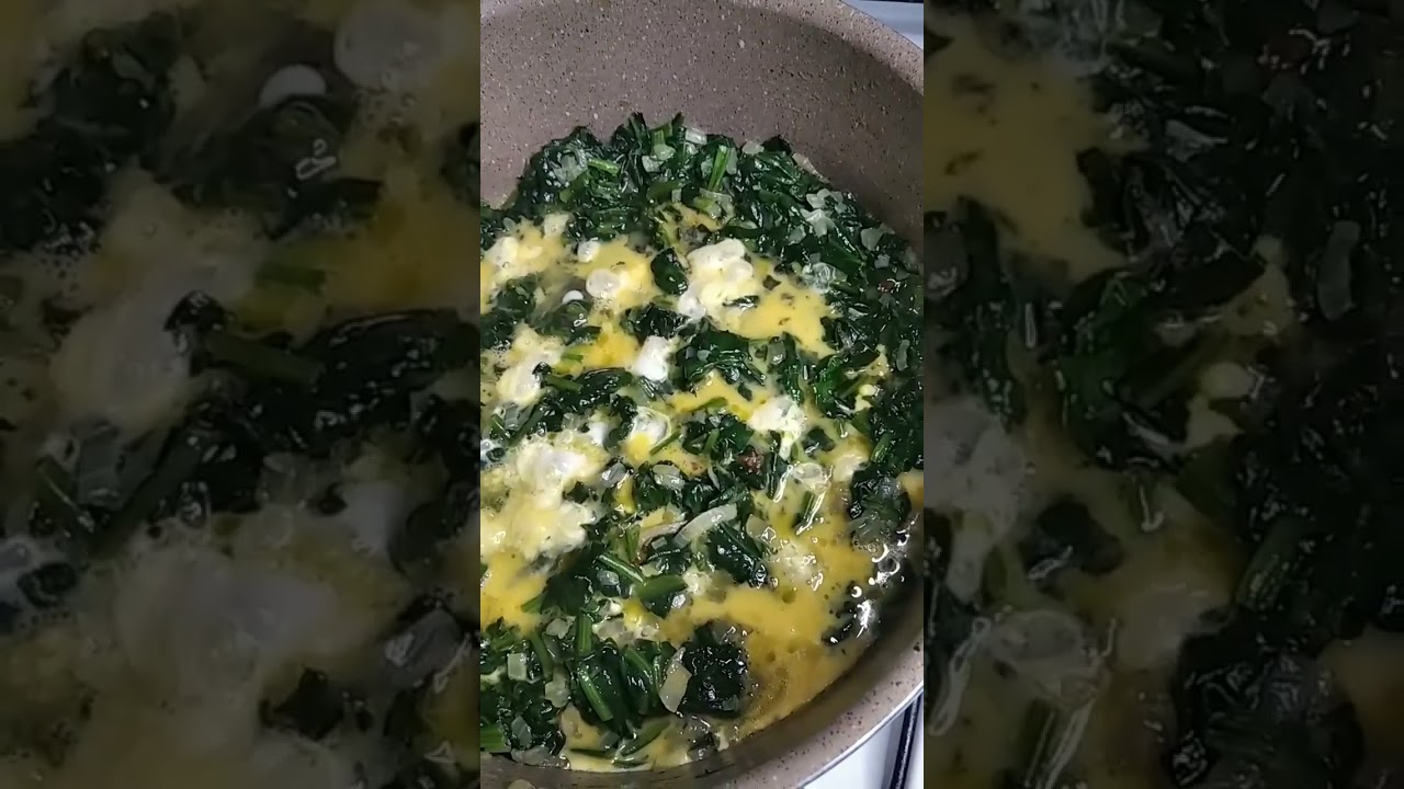 annemden öğrendiğim yumurtalı ıspanak yemeği #bugünnepişirsem #bugünneyemekyapsam #asmr