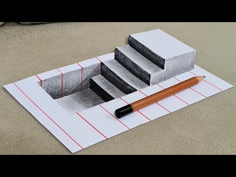 3d drawing easy 3डी ड्राइंग 3 boyutlu çizimler