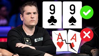 Poker Pro Cracked Aces with POCKET NINES at Thirsty Thursday Live Cash Game