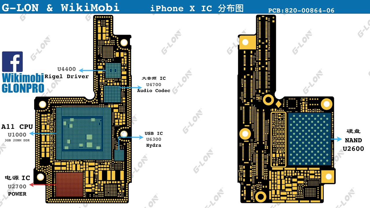 iPhone X IC distribution - YouTube