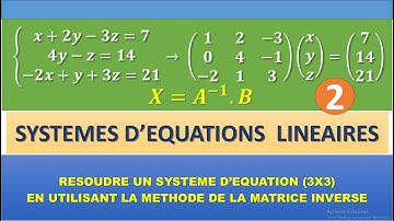 RESOUDRE UN SYSTEME D