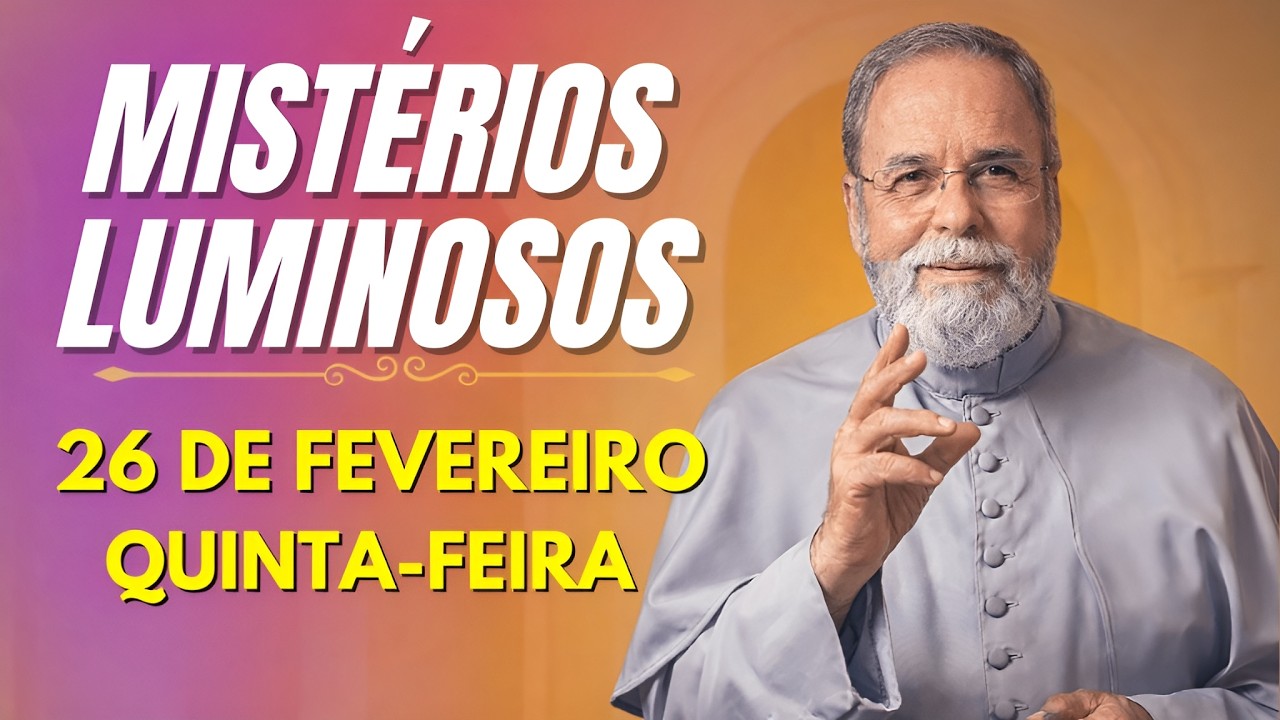 TERÇO DE APARECIDA COM PE. ANTONIO MARIA - 26 DE FEVEREIRO 2026 | MISTÉRIOS LUMINOSOS