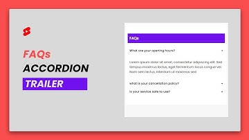 [Trailer] FAQ Accordion Design | HTML And CSS | #Shorts