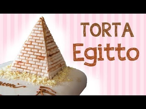 Torta Egitto in pasta di zucchero (cake design)