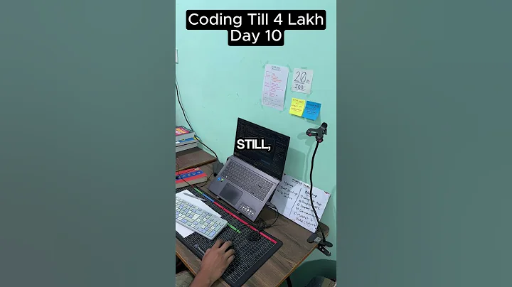 Day 10 Coding Till I get 4 lakh #Dsa #coding #flutter #computer  #tech #startup #internship #python