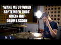 'Wake Me Up When September Ends' - Green Day - Drum Lesson (Tré Cool)