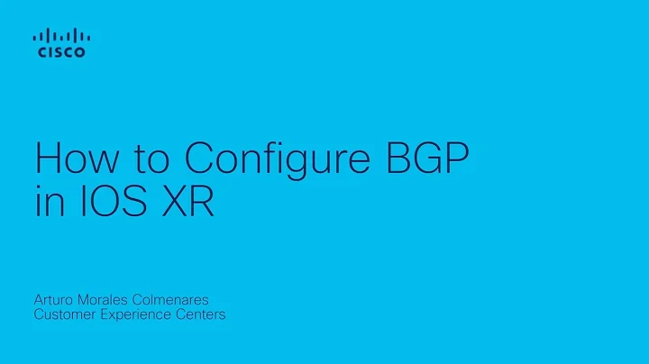Configuring BGP on IOS XR | Step-by-Step Guide for Network Engineers