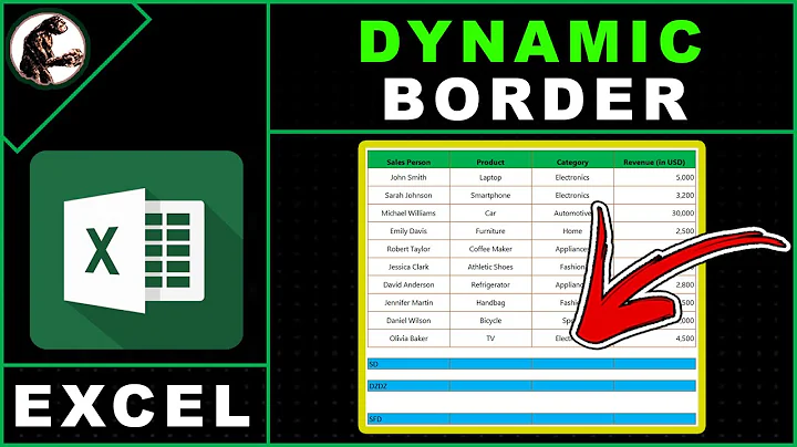 How to Create Dynamic Border in Excel