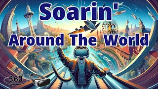 [5K 360°] Ride on Soarin' Around the World | Disney California Adventure | Full 360° POV