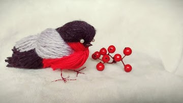 Bullfinch Yarn Bird | HOW TO MAKE A YARN BIRD | DIY CRAFTS TUTORIAL