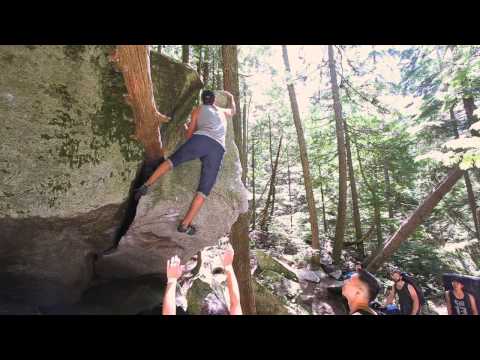 Beta Video for climb Outrage v3, Squamish