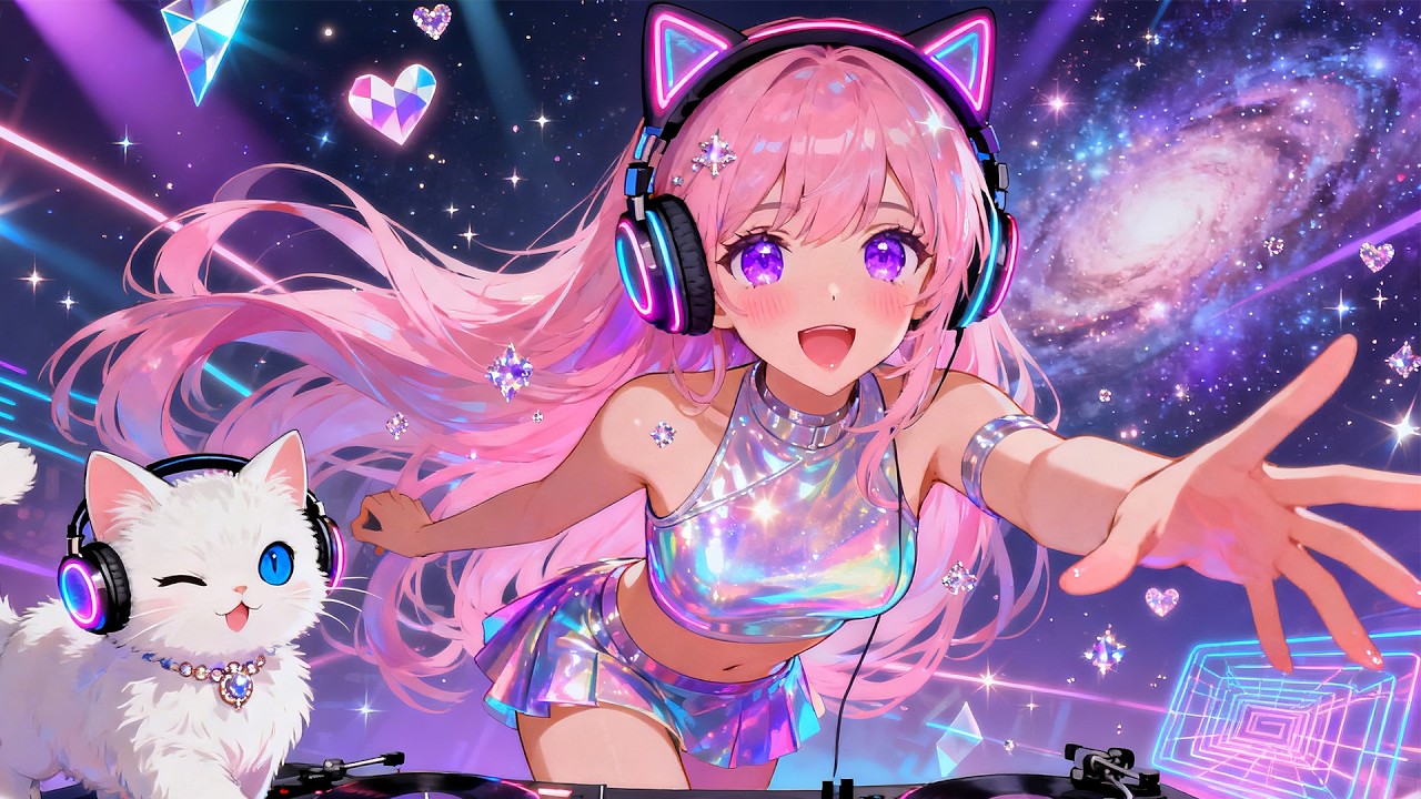 フラッシュバック・ダンスフロア (Cosmic Meow Future Mix) ✨🐾｜中毒性MAXのキラキラダンスEDM｜踊らずにいられない夜