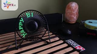 DIY Programmable Message Fan With USB Plug