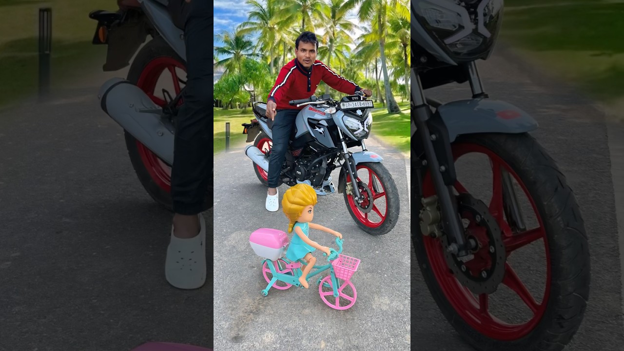 Сравнение мини-мотоцикла и мотоцикла TVS Raider 125cci iGO Bike UNB 😍