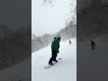 The newly promoted female snowboarder has finally mastered the wild snowboarding skills by