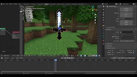 Blender: Enchanted diamond sword (not a tutorial)