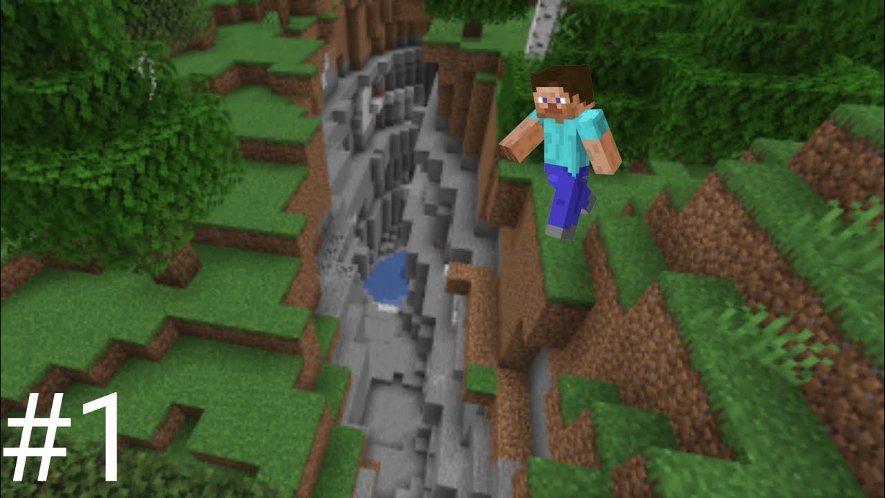 I found big ravine in Minecraft survival series 1 episode #trending # ...