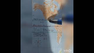 Mapa: Continentes, Océanos, Paralelos y Meridianos