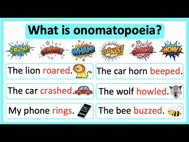 Examples of Onomatopoeia for Kids