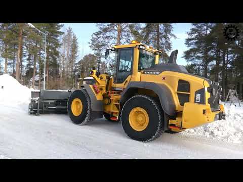 Volvo L120H in snow and Iceremoval the winter 2026