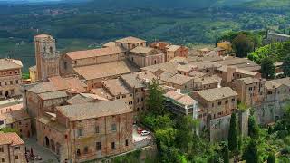 Montepulciano Tuscany 2023 (4K Italian Music, Drone Video)