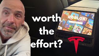 Will This Keep The Kids Happy? Tesla Model 3/Y Rear Screen Entertainment Install!