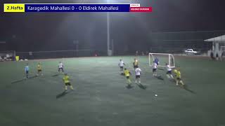 Karagedik Mahallesi 5 - 1 Eldirek Mahallesi I 4.Geleneksel Fethiye Mahalleler Arası Futbol Turnuvası