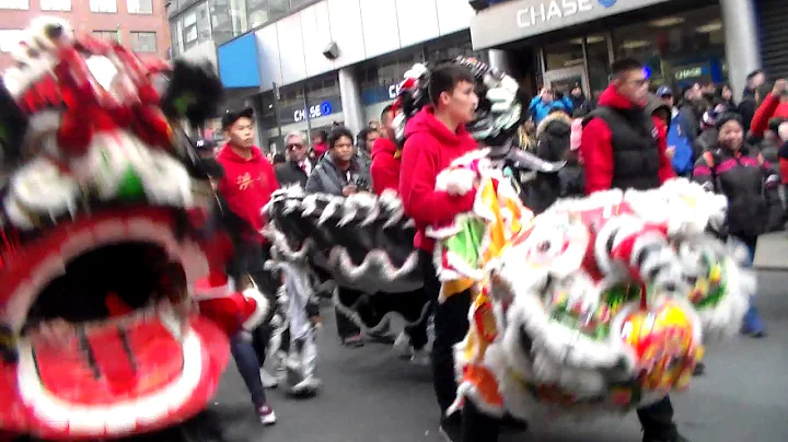 New York NYC Chinese Lion Dance 2017