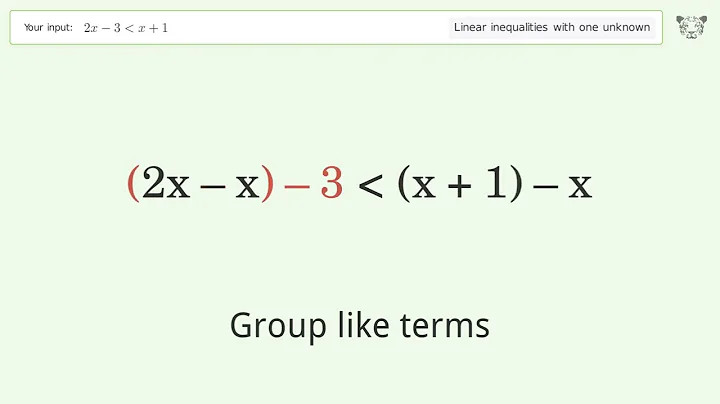 Solving Linear Inequalities: 2x-3 is Smaller Than x+1