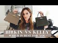 HERMES BIRKIN 25 VS KELLY 25 TOGO LEATHER 🍊 | DETAILED REVIEW &amp; COMPARISON | MOD-SHOTS, WHAT FITS