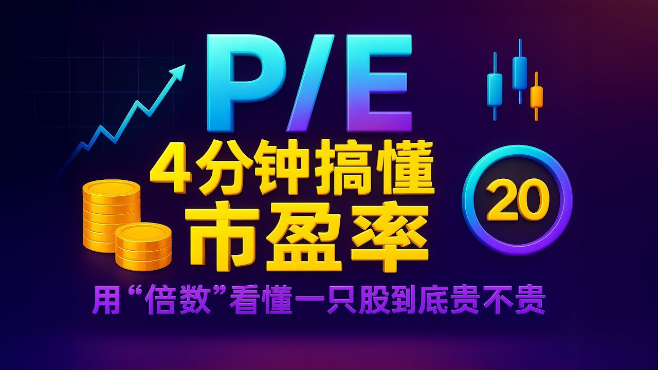 4分钟搞懂市盈率(P/E Ratio)：用“倍数”看懂一只股到底贵不贵- YouTube
