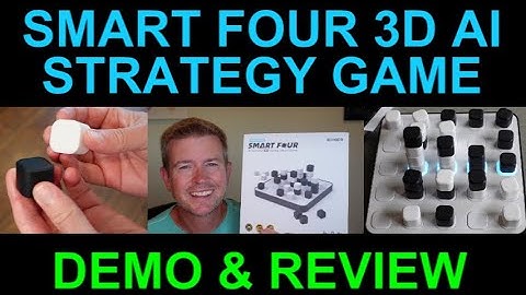 Smart Four AI 3D Electronic Strategy Board Game by GiiKER Demo and Review