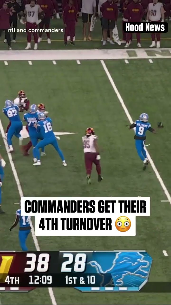 Their 4th turnover #hoodnews #jamesonwilliams #detroitlions #NFL #football #sports #viralvideo #omg