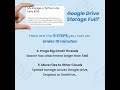 Google Drive Storage Full? Here's Exactly What's Eating Your Space And How to Fix It Fast #shorts