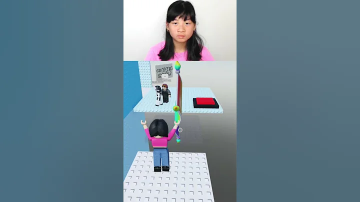 she trolled herself in roblox 😱😭 #roblox #robloxshorts