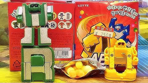 롯데 ABC 미니 로봇, 캔디볼도 먹고 변신로봇으로 알파벳 놀이도 하는 에이비씨 장난감 리뷰
