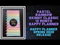 Pastel Rainbow Skinny Classic Happy Planner