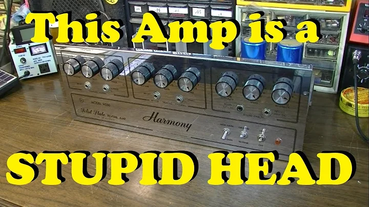 STUPID AMP! - 1970 Harmony H550 Solid State HAIR P...