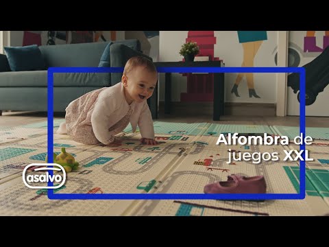 ALFOMBRA DE JUEGOS PLEGABLE XXL, REVERSIBLE E ILUSTRADA