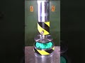 Making blue dough worms with the hydraulic press  oddlysatisfying hydraulicpress satisfying ad