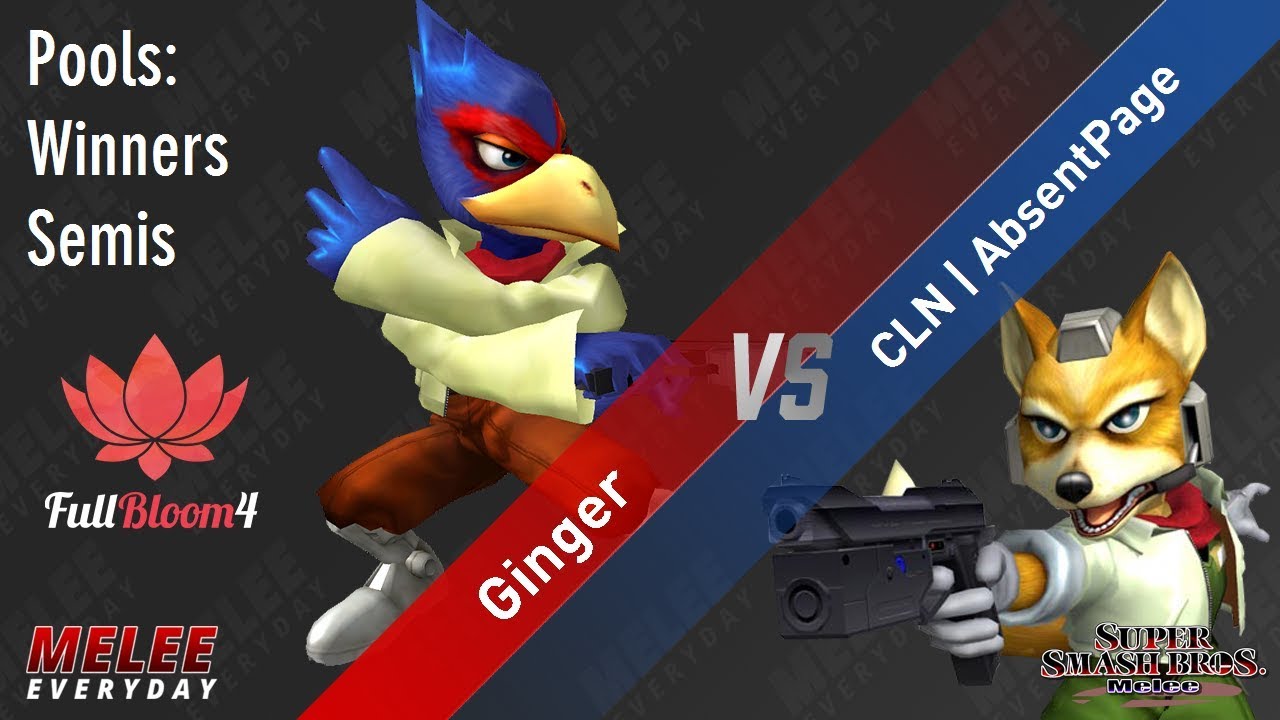 Full Bloom 4 - Ginger (Falco) vs. CLN | AbsentPage (Fox) - SSBM - Singles Pools - Winners Semis